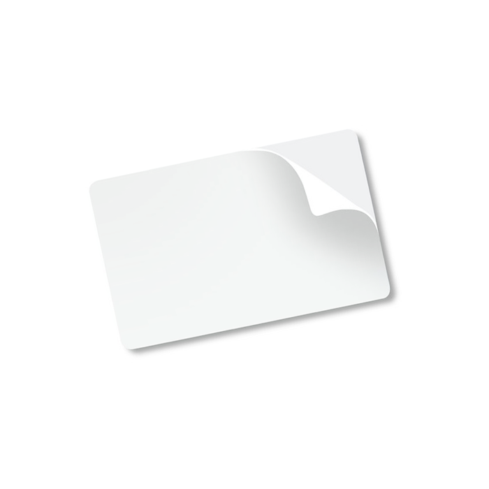 Tarjetas PVC Blanco con adhesivo Zebra 104523-010